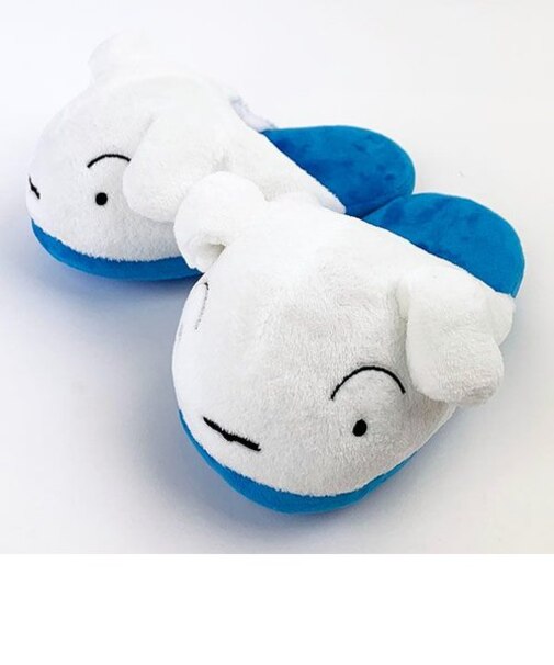 クレヨンしんちゃん シロ 耳ぴょこぴょこスリッパ ルーム   フリー