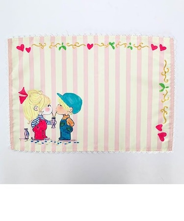 水森亜土 ランチョンマット フタリ ピンク キッチン 亜土ちゃん