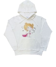 水森亜土 パーカー タオル ホワイト 亜土ちゃん