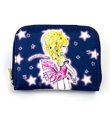 水森亜土 ミニウォレット ホシ ネイビー 財布 コインケース 亜土ちゃん