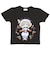 水森亜土 キッズTシャツ ハナ ブラック 100cm 亜土ちゃん