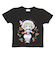 水森亜土 キッズTシャツ ハナ ブラック 100cm 亜土ちゃん