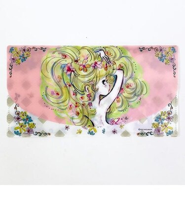 水森亜土 マスクケース オンナノコ ピンク 亜土ちゃん