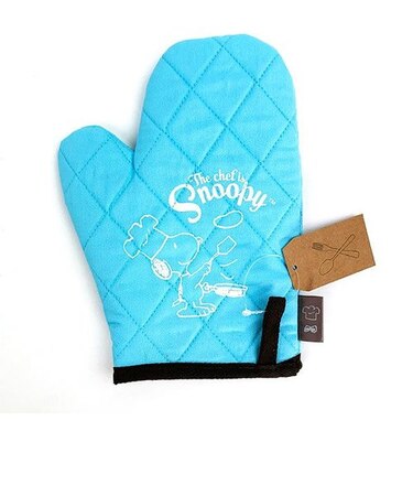 スヌーピー PEANUTS キッチンミトン シェフ BL サックス