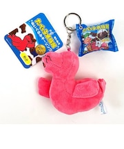 たべっ子どうぶつ ギンビス たべっ子水族館 ぬいぐるみKR あしか キーホルダー ピンク