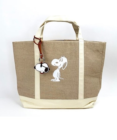 スヌーピー PEANUTS JUTE GROCERYBAG バッグ トート 大容量