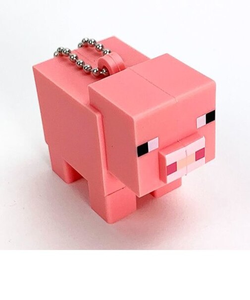 マインクラフト Minecraft PVCマスコットキーホルダー ブタ マイクラ ピンク