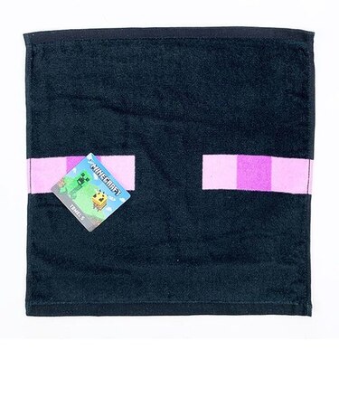 マインクラフト Minecraft タオルS エンダーマン マイクラ ハンドタオル ブラック