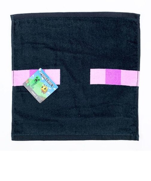 マインクラフト Minecraft タオルS エンダーマン マイクラ ハンドタオル ブラック