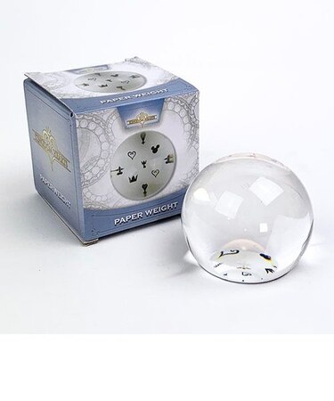 ディズニー キングダムハーツ クリスタルペーパーウェイトモノグラム 置物 クリア