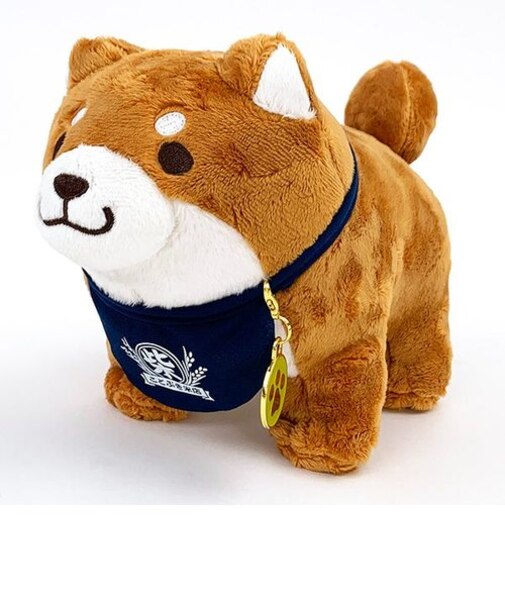忠犬もちしば　ぬいぐるみS(チャーム)【おかか】 ぬいぐるみ ブラウン S 　