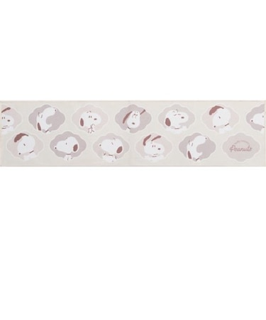 スヌーピー PEANUTS ロングマット フラッフィー  45×180 IV アイボリー