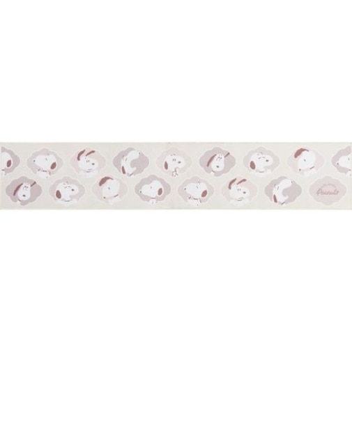 スヌーピー PEANUTS ロングマット フラッフィー  45×240 IV アイボリー