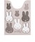 ミッフィー miffy ロングトイレマット サプライズミッフィー 80×60 GY グレー
