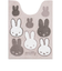 ミッフィー miffy ロングトイレマット サプライズミッフィー 80×60 GY グレー