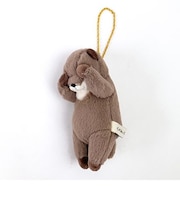 くびねっこ リールマスコット カワウソ ブラウン ぬいぐるみ キーホルダー