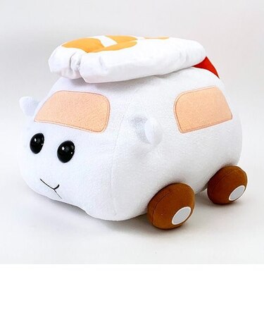 PUIPUIモルカー 寿司モルカー(海老) 抱っこぬいぐるみ ホワイト プレセント