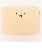 ミッフィー　miffy フラットポーチ  フェイスナチュラル