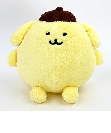 サンリオ ポムポムプリン ナガノ×サンリオ ぬいぐるみ M インテリア イエロー