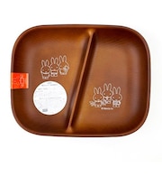 ミッフィー miffy スクエアワンプレートS オールミッフィー 皿 ブラウン S 日本製