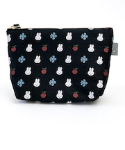 ミッフィー miffy ティッシュポーチ ブラック ジャガード織り 小物入れ