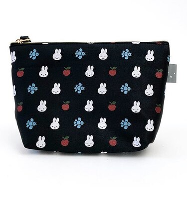 ミッフィー miffy ティッシュポーチ ブラック ジャガード織り  小物入れ