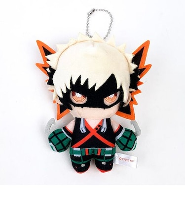 僕のヒーローアカデミア 爆豪勝己 ボールチェーンマスコット ヒロアカ ぬいぐるみ オレンジ