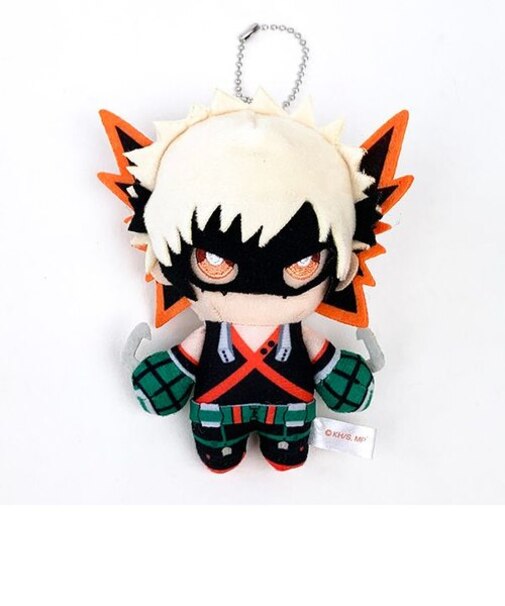 僕のヒーローアカデミア 爆豪勝己 ボールチェーンマスコット ヒロアカ ぬいぐるみ オレンジ