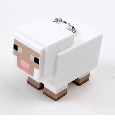 Minecraft PVCマスコット キーホルダー ヒツジ キーチェーン マインクラフト マイクラ