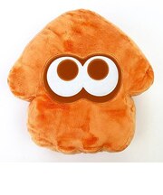 スプラトゥーン Splatoon3 クッション イカ(オレンジ) インテリア ぬいぐるみ