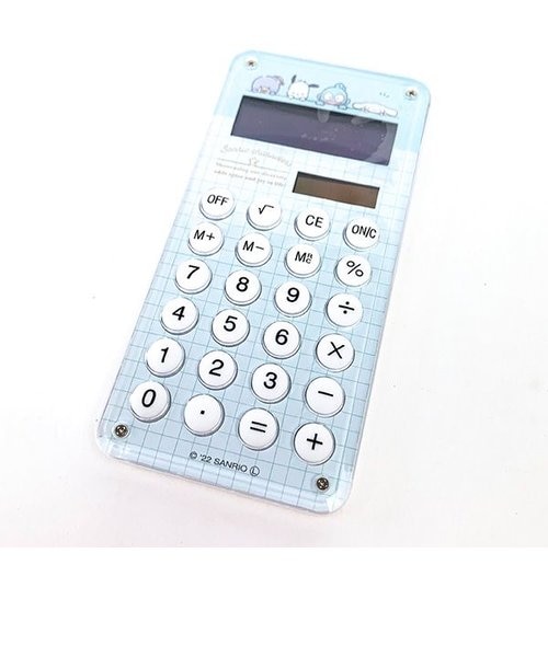 サンリオ スリム電卓 サンリオキャラクターズ ミント 事務用品