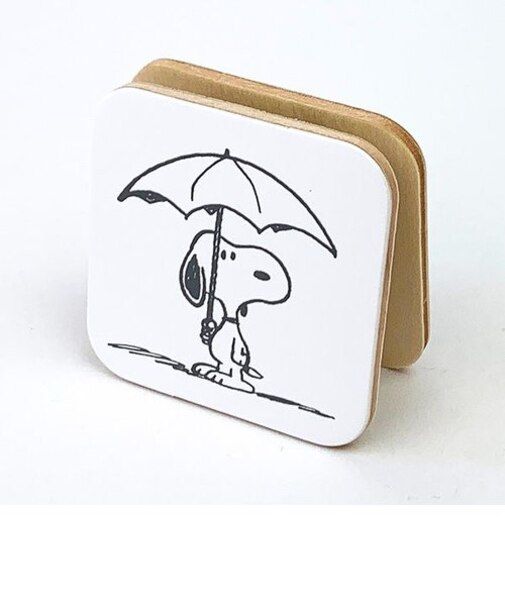 スヌーピー メモスタンド スクエアC 文具 メモばさみ インテリア オフィス
