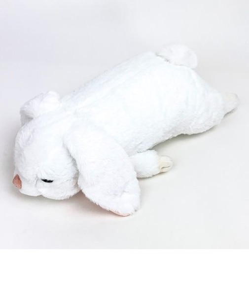 ねむねむアニマルズ つむぎ 抱きまくらM ロップイヤーラビット ぬいぐるみ 干支 ウサギ ホワイト