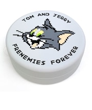 トムとジェリー トム シリコンポーチ ピクセル GY 小物入れ グレー