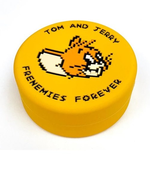 トムとジェリー ジェリー シリコンポーチ ピクセル YE 小物入れ イエロー