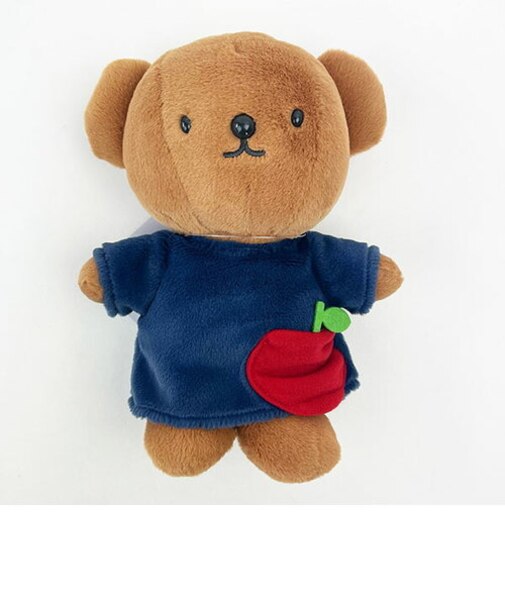 ミッフィー ブルーナ miffy&Boris ボリス ぬいぐるみ インテリア りんご ブルー