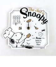 スヌーピー アクリル掛時計 シェフスヌーピー 掛け時計 時計 インテリア