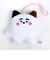 シナぷしゅ ねこぷしゅ 鳴き笛マスコット ぬいぐるみ ベビー キッズ ホワイト