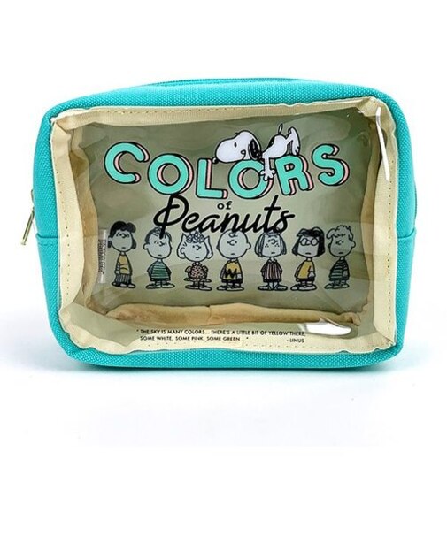 スヌーピー ポーチ A グリーン Colors of Peanuts 小物入れ