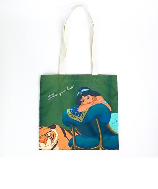ディズニー アラジン ジャスミン グラフィックトート GR グリーン 