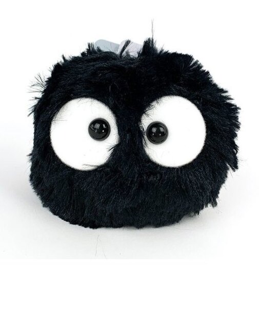 スタジオジブリ まっくろくろすけ ぬいぐるみバッチクロスケ  ブラック