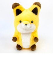 タヌキとキツネ キツネS ぬいぐるみ インテリア イエロー