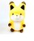 タヌキとキツネ キツネM ぬいぐるみ インテリア イエロー