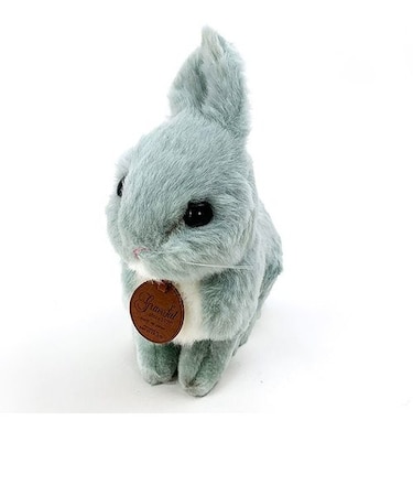   日本製 手作り ぬいぐるみ うさぎ(ウサギ) 座り グレー 4905330014450 　 グレー  日本製