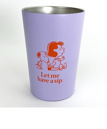 スヌーピー ステンレスタンブラー パープル ランブラー コップ ランチ