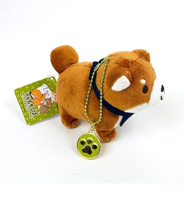 忠犬もちしば ぬいぐるみ ボールチェーン おかか マスコット キーホルダー イヌ
