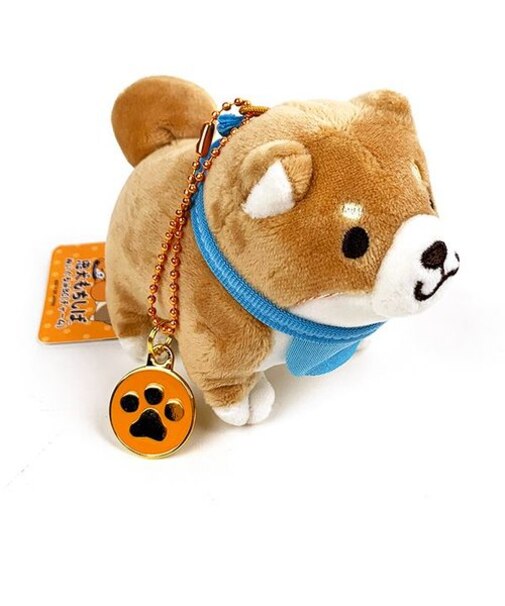 忠犬もちしば ぬいぐるみ ボールチェーン もなか マスコット キーホルダー イヌ