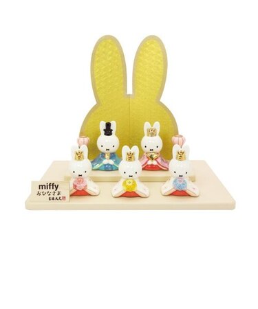 ミッフィー miffy 磁器五人飾り 雛人形 節句人形 吉徳 ひな人形