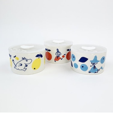 ムーミン トリオレンジセット 保存容器 食器 キッチン ホワイト