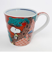スヌーピー マグ 赤絵 九谷焼 マグカップ ランチ ティータイム ギフト
